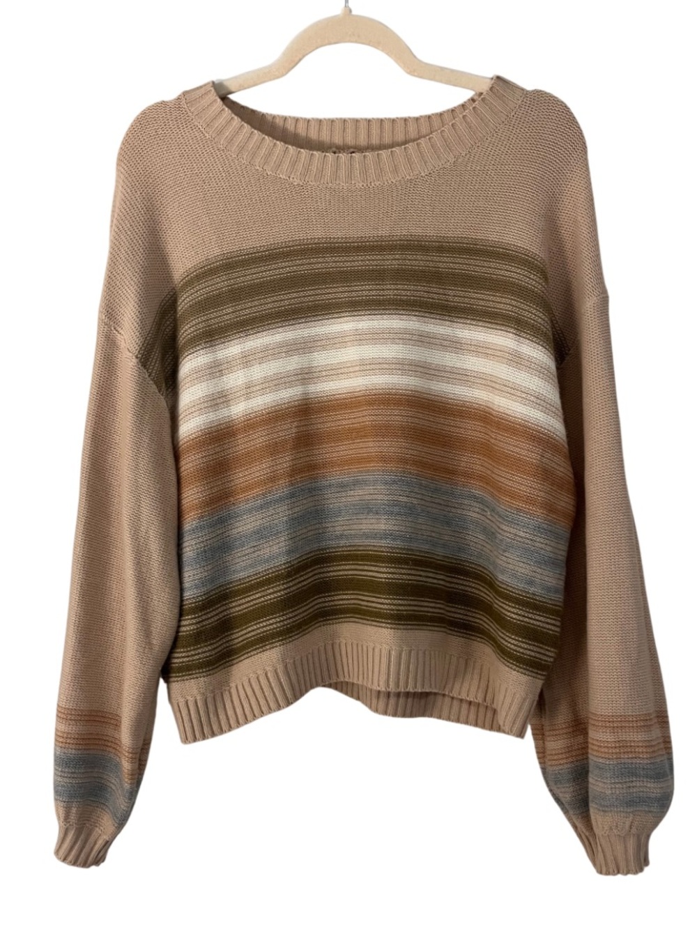 Very J striped sweater large